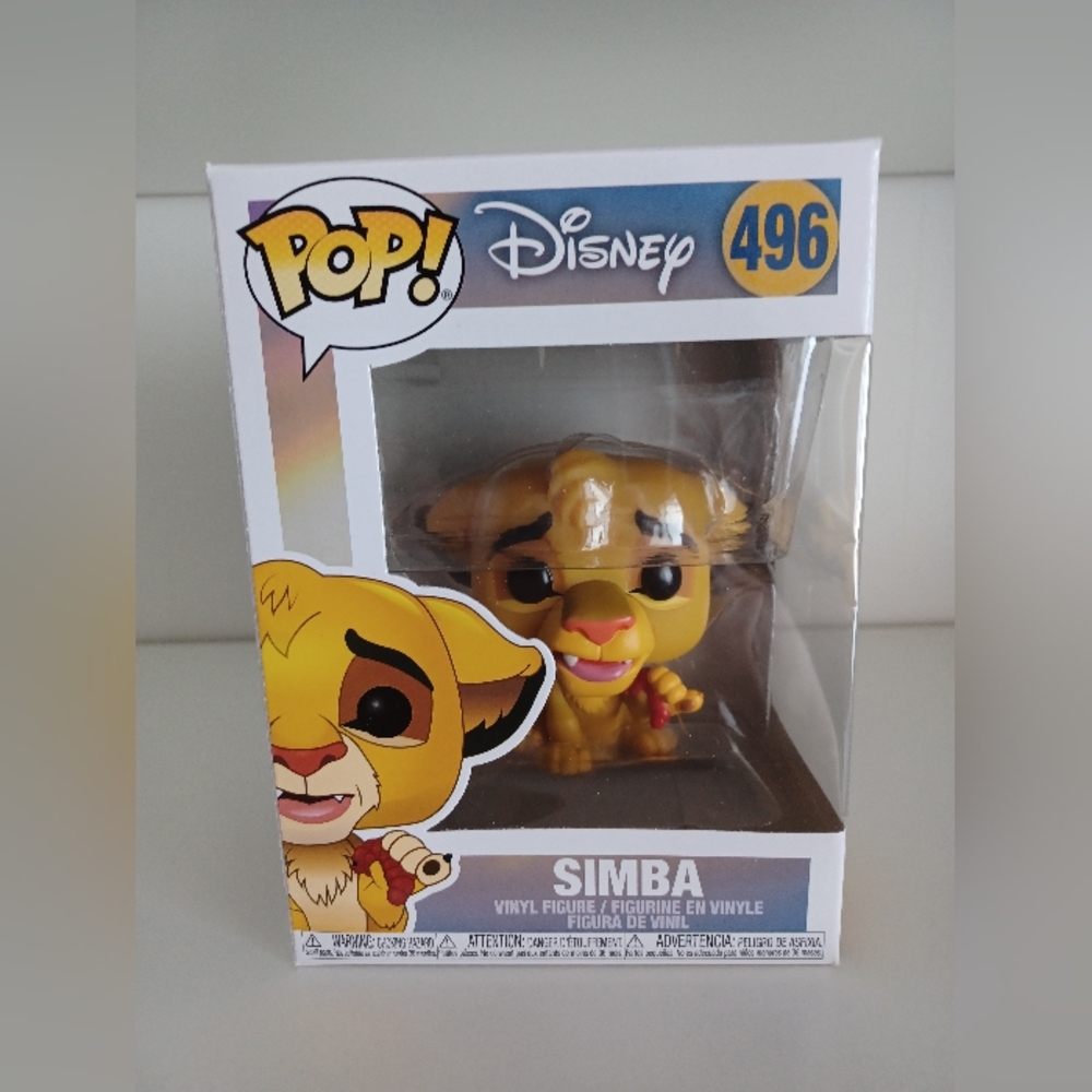 Disney Simba With Grub 496 From The Lion King Vinyl Figure Funko Pop Collectible